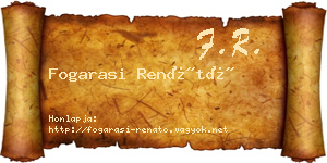Fogarasi Renátó névjegykártya